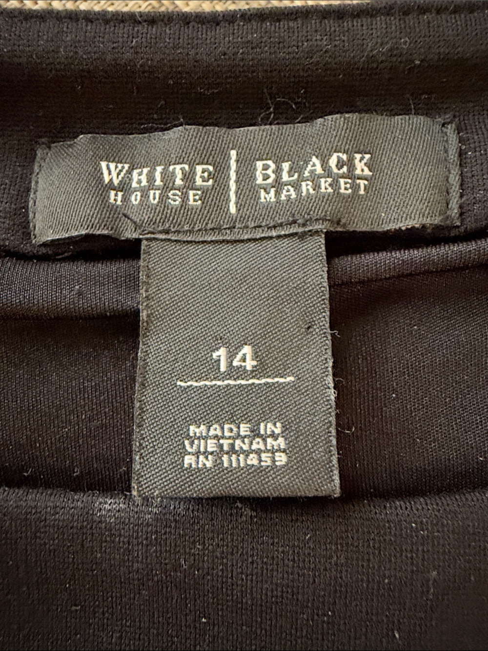 White House Black Market Black Midi Dress